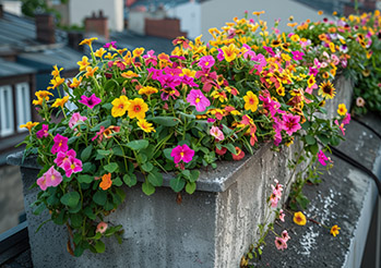 Kwiaty na balkon wschodni – jakie rośliny wybrać i posadzić od wchodu? Wybór roślin balkonowych do doniczek